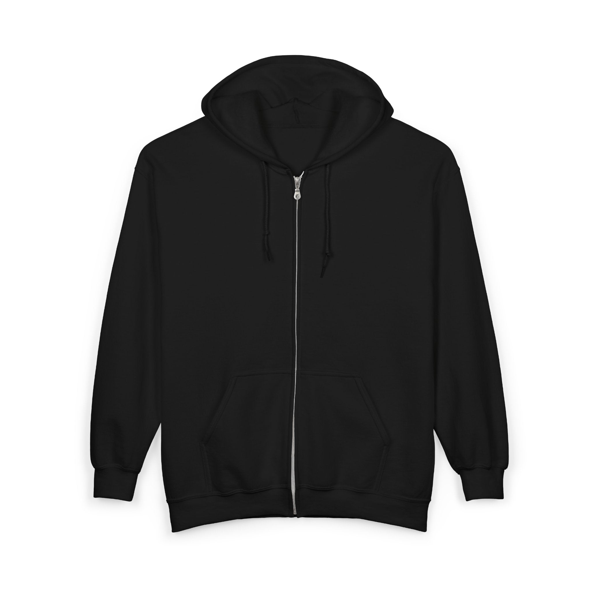 Back Design Iranian Emblem, Black Zip-up Hoodie