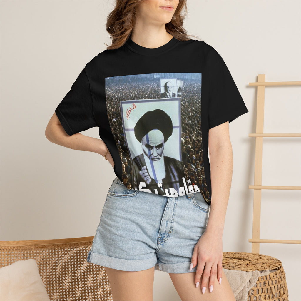 Graphic T‑Shirt with Middle Eastern Protest Poster Design