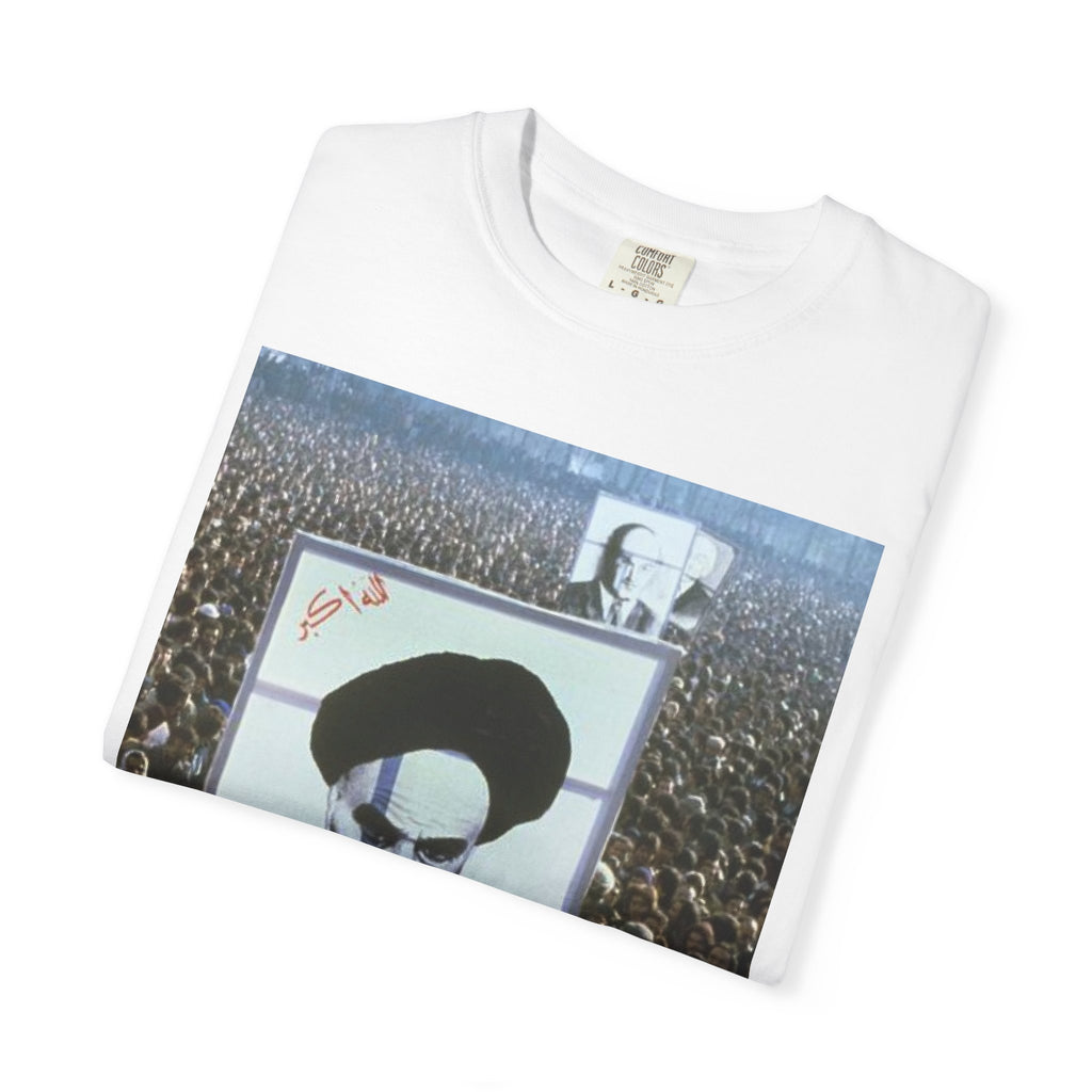 Graphic T‑Shirt with Middle Eastern Protest Poster Design